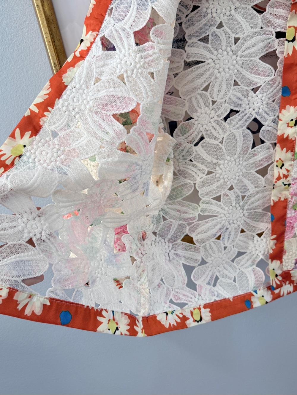 Michael Simon Silk Lace Jacket Petite Medium - Picture 4 of 7